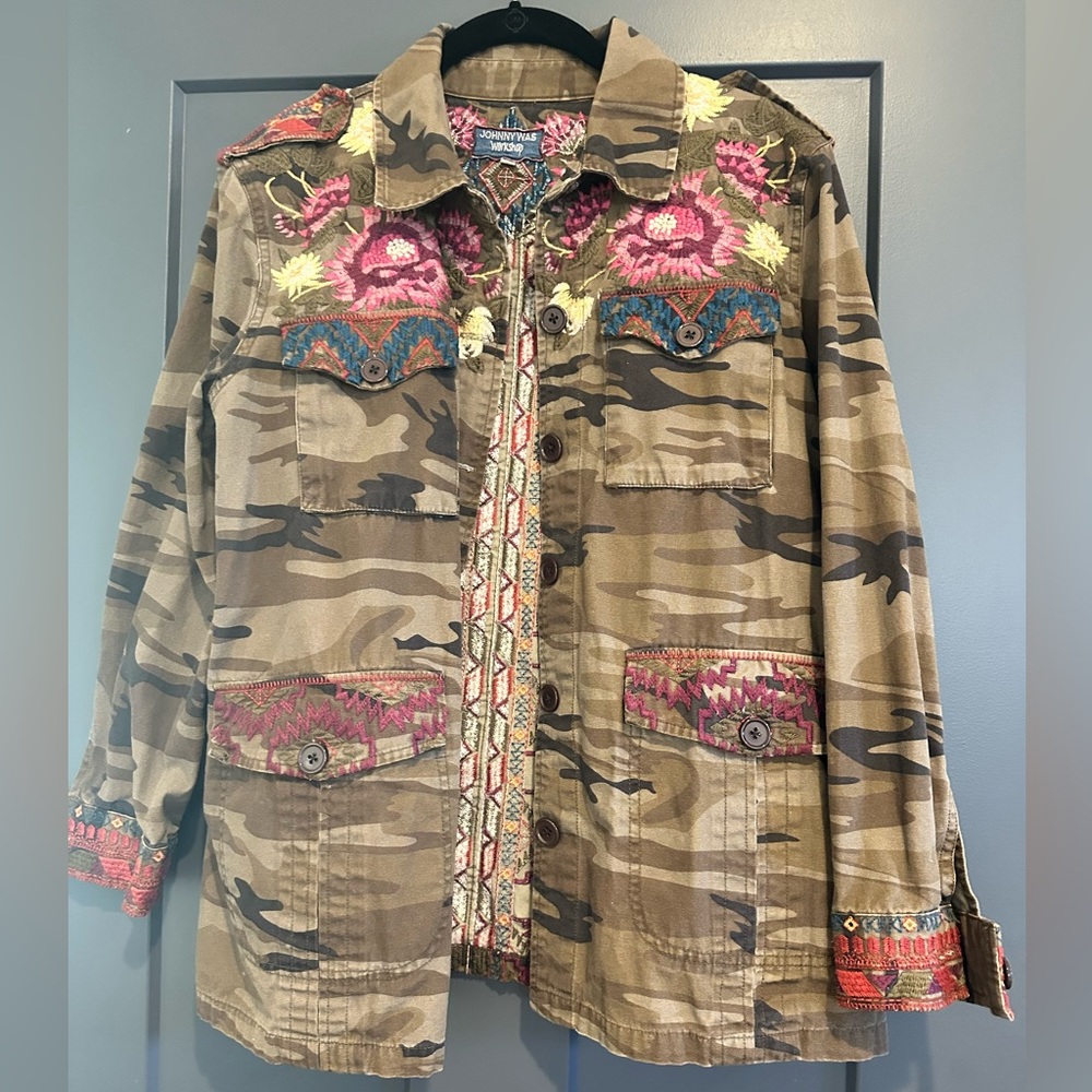 Johnny Was Military Jacket